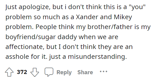 Apologizing, even though he didn't really do anything wrong, is probably the best way to go as things are tense.