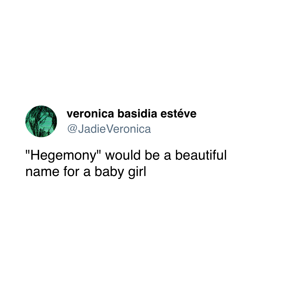 23. Hegemony.
