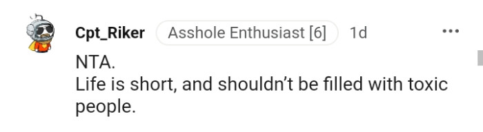 Life should not be filled with toxic people