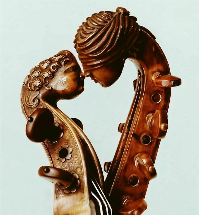 Two violins by Joseph Gaffino, Paris, 1748.