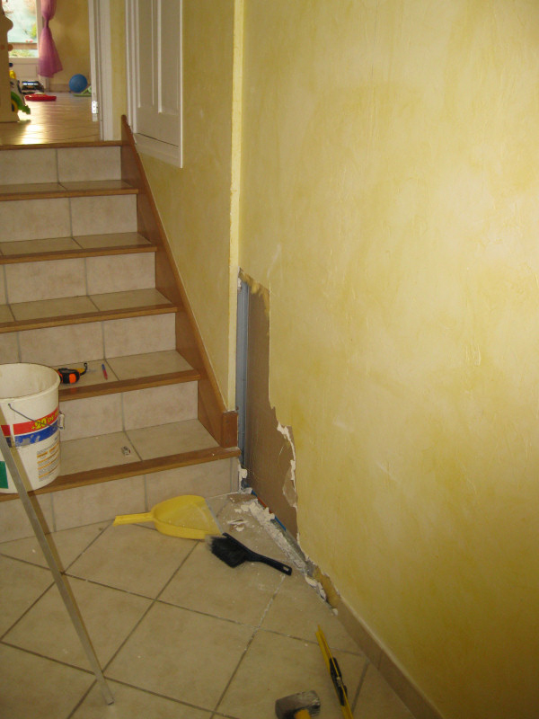 Next, he had to devise a method to establish a fresh entrance into the attic.