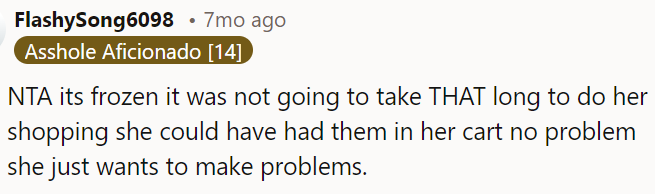 She's just causing unnecessary trouble.