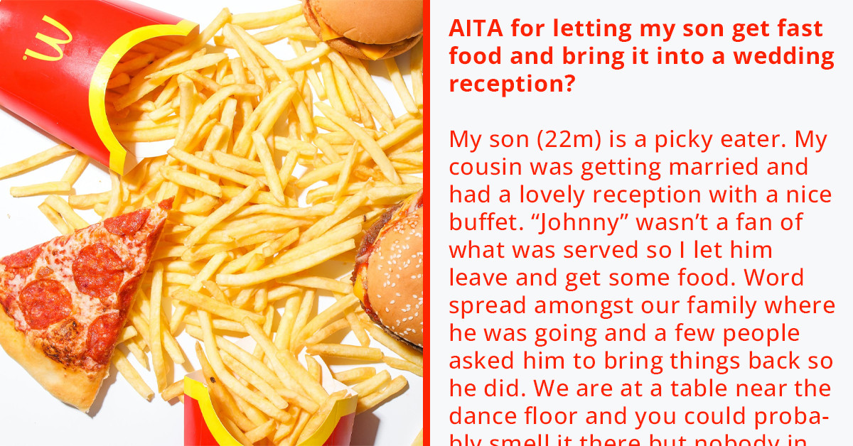Man Gets The Heat After Allowing Son To Bring Fast Food For Himself And Others During A Wedding Reception