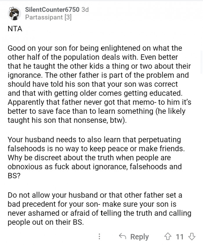 21. Standing firmly on what he thinks is right and true.