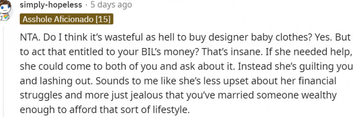 3. She's less upset about her financial troubles