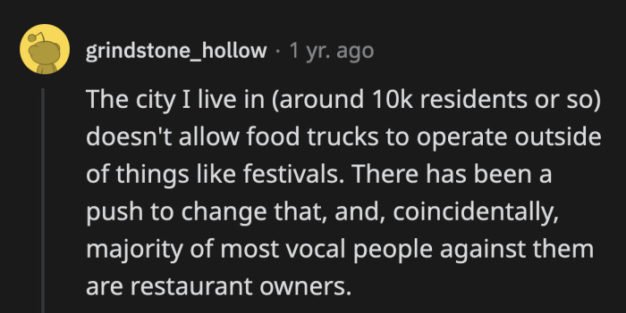 39. They can't handle the competition