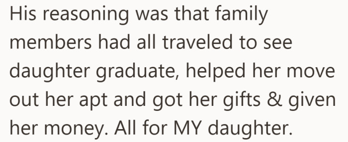 He saw covering the meal as recognition for everyone else’s effort and travel.