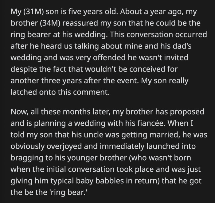 He knew the news would break his son's heart