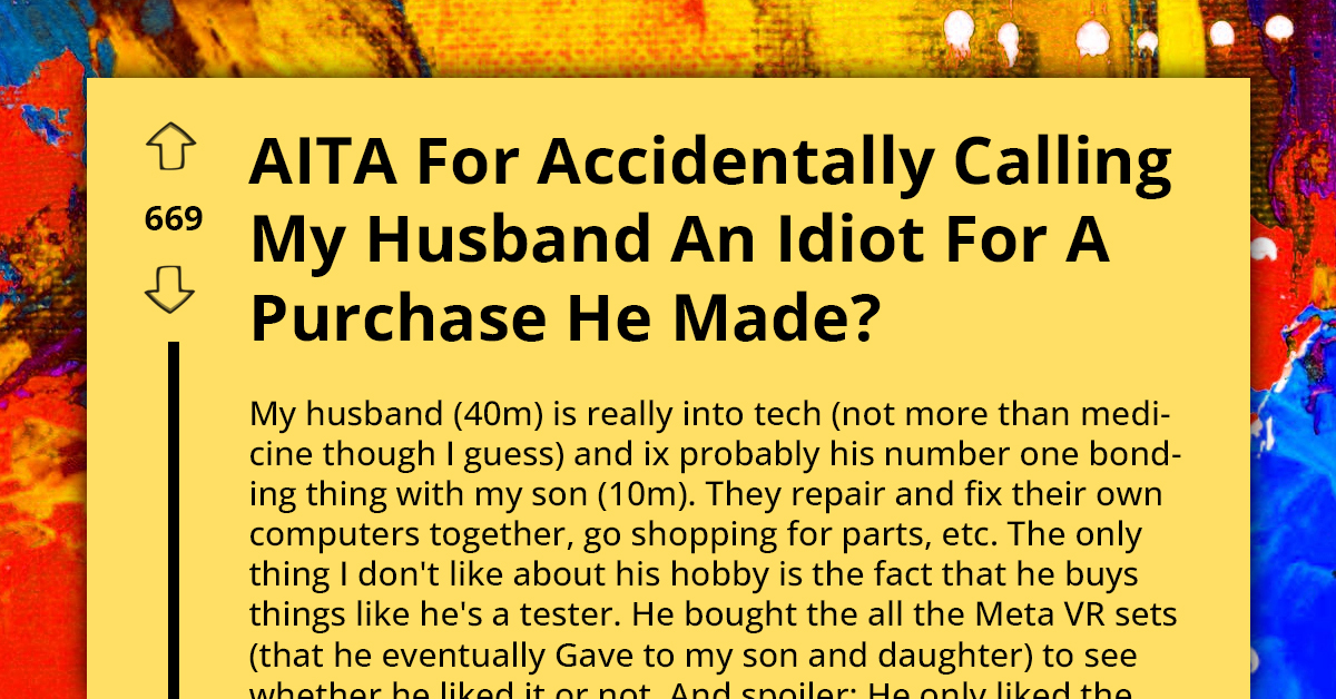 Wife Frustrated As Husband Splurges On New $3.5K VR Headset