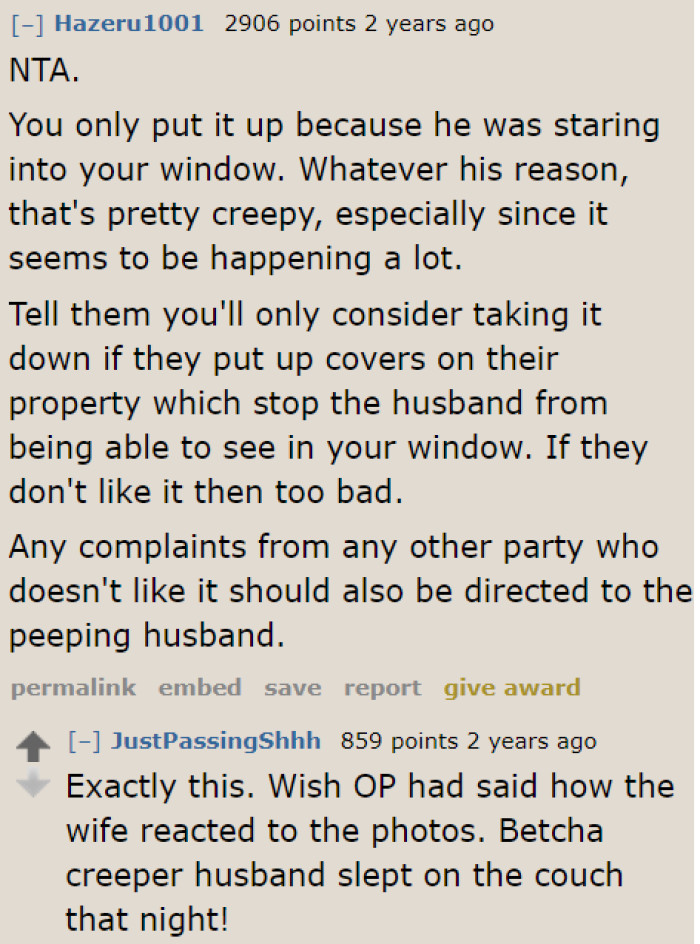 The OP probably caused a fight between the couple.