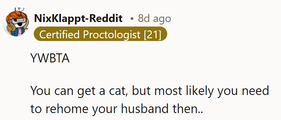 Choosing cats over spouses? That's a 'fur-tunate' decision!