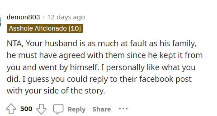 Everyone seems to be really mad about the husband, and we have to agree with them on this.
