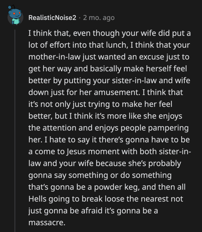 Trying to appease a person who is determined to play the victim all the time is a futile pursuit