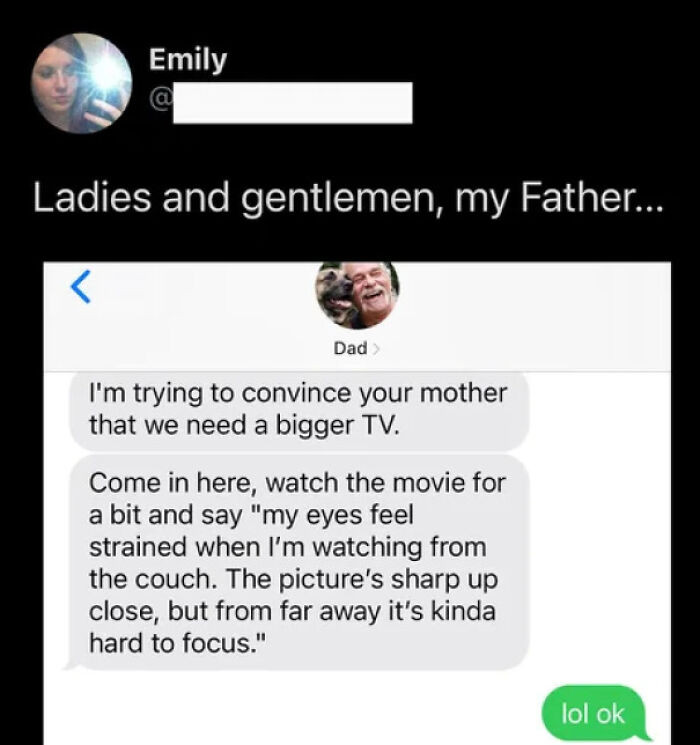 "The Classic Dad Move: Buy A Bigger TV"