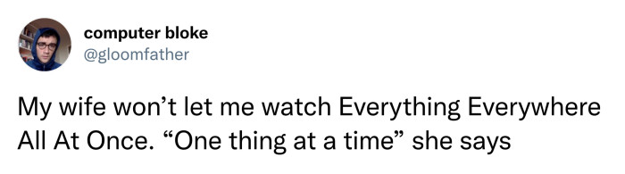 20. One Thing at a Time