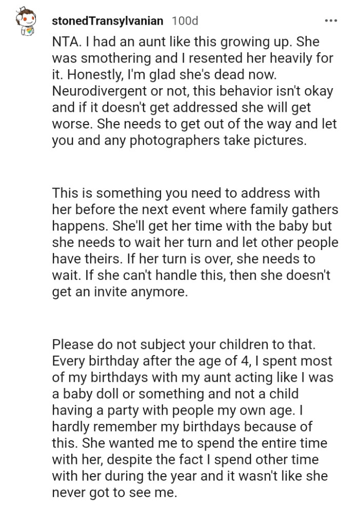 This is something you need to address with her