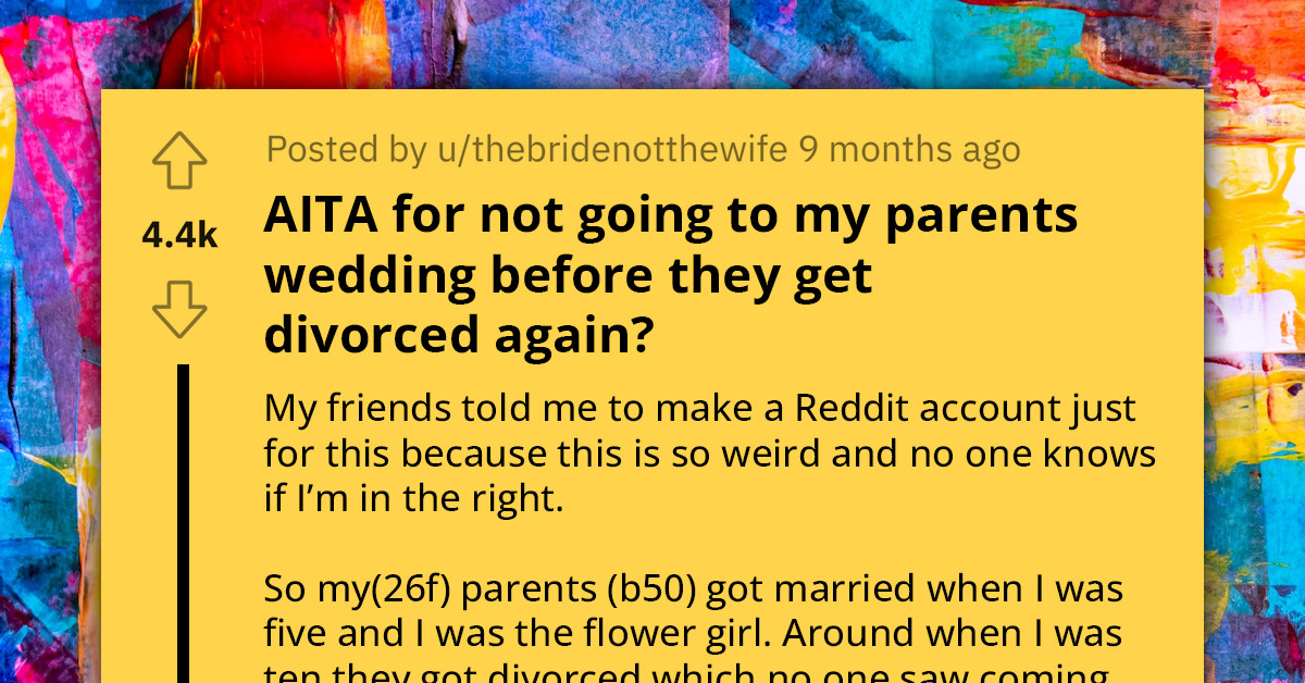 Couple Marries Each Other For The Fourth Time After Two Divorces And One Vow Renewal To Prove Their Devotion To Each Other, Shocked That Their Daughter Won't Attend