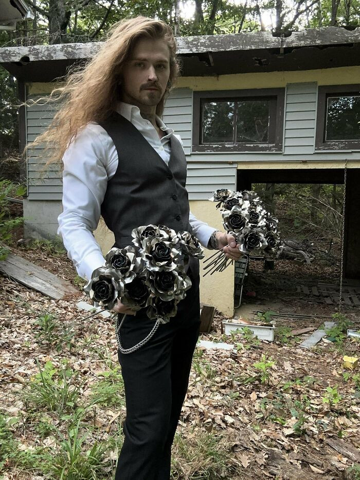"Made Some Roses Out Of Steel"