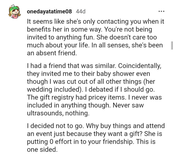 The gift registry had pricey items