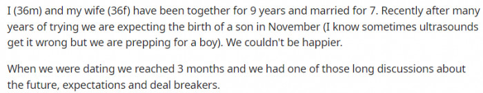 We've been together for nine years