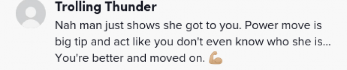 This could have been the right move for them, opting to ignore her to regain their power.