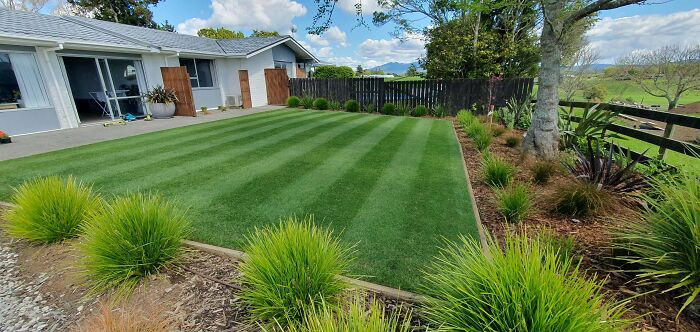 A simple lawn garden.