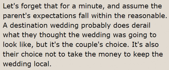 Let the Wedding Plans Be the Choice of the Couple. Parents Shouldn't Interfere.