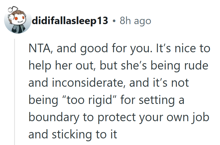 She didn’t just draw a line—she parked it, locked it, and drove off with her boundaries intact.