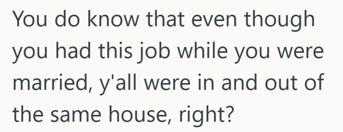 Same job, very different logistics, and this comment is not letting that slide.