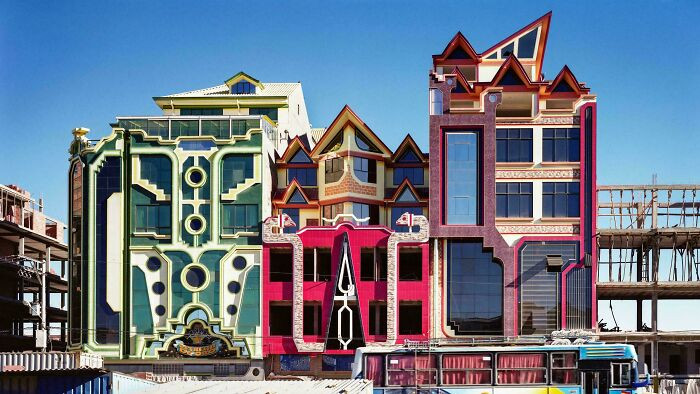 Buildings By Freddy Mamani In El Alto, Bolivia