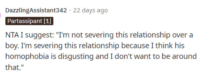 This is the perfect quote that she should tell her BIL and sister because ultimately this is the issue, nothing else.