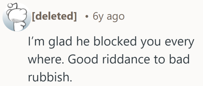 When someone cuts contact over money, that says more than any argument ever could.
