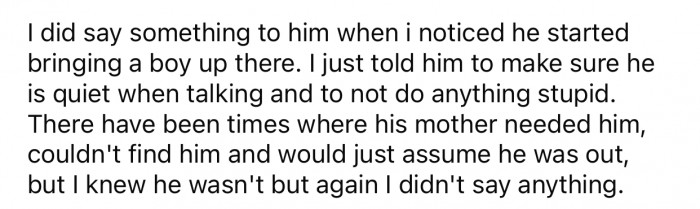 OP talked to his stepson about it once more for safety reasons.