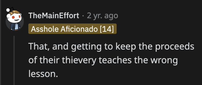 His nephews' behavior will escalate if this crime goes unpunished