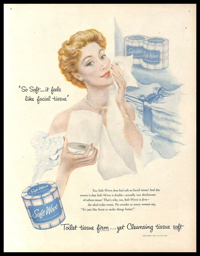 1950, Soft-Weve Toilet Tissue