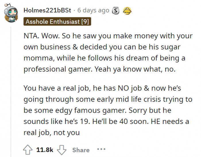 Trying to be an edgy teenager when you're already nearing 40 is just... no further comment.