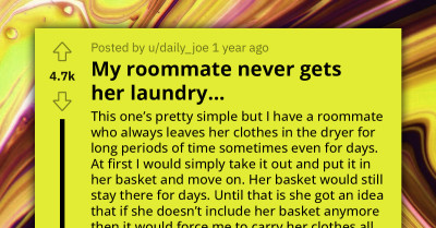 Redditor Faces Roommate's Persistent Laundry Negligence and Finds Tactful Solution to Address the Problem