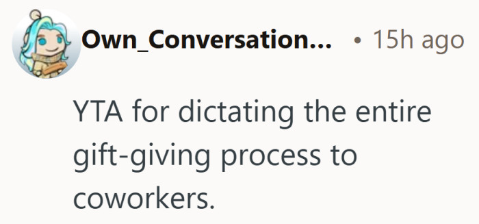 Group gifts tend to work best when no one person is setting all the expectations.