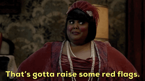 He definitely has some big red flags