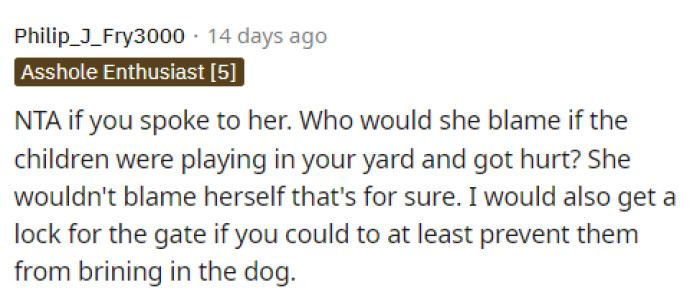 OP should invest in more locks and an overall better system for keeping them out, or she can take legal action afterward.