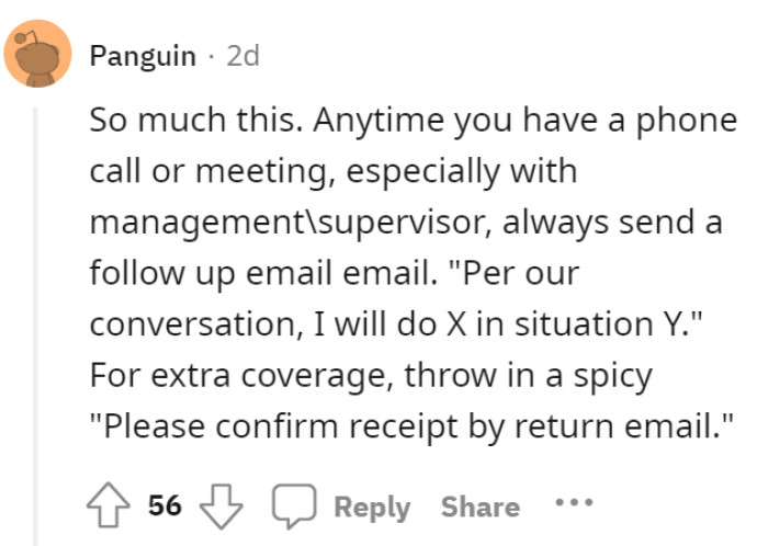 A very interesting advice from this Redditor