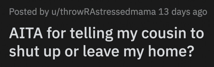 OP told her to back down, but she continued ranting about how wasteful this arrangement was because some people cannot afford food while OP was busy catering to an adult