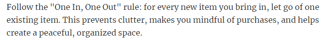 51. Simple steps to embrace minimalism: