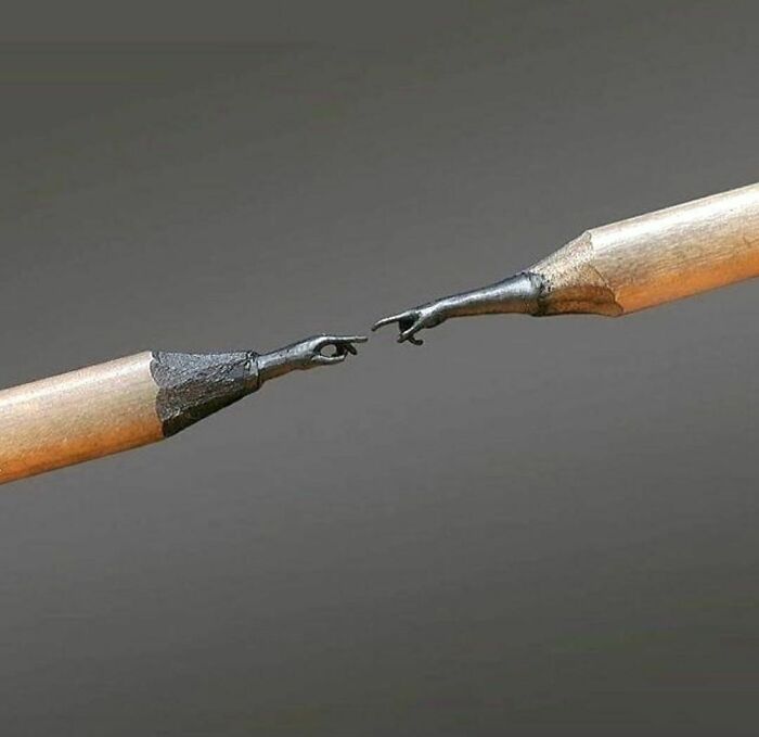 6. Sculpted pencil creations