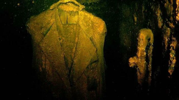 34. A Coat Still Hanging Inside USS Arizona