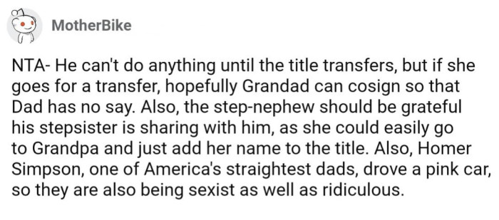 So long as the title of the car is not in OP's brother's name, he has no say about what happens with the car