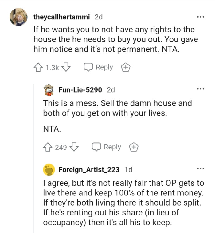 He Needs to Buy You Out