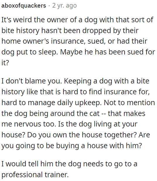 The owner of a dog with a history of biting should have faced insurance issues, legal action, or even euthanization.