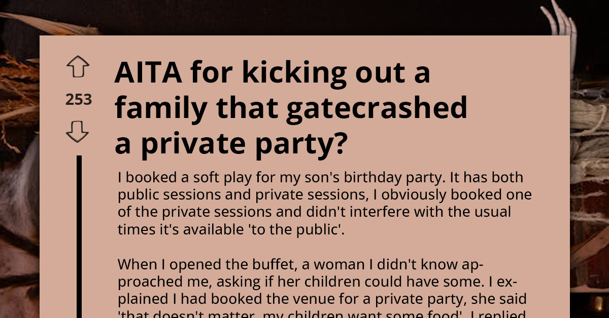 Mother Kicks Out Stranger Who Crashed Her Child’s Private Birthday Party and Demanded Buffet Food