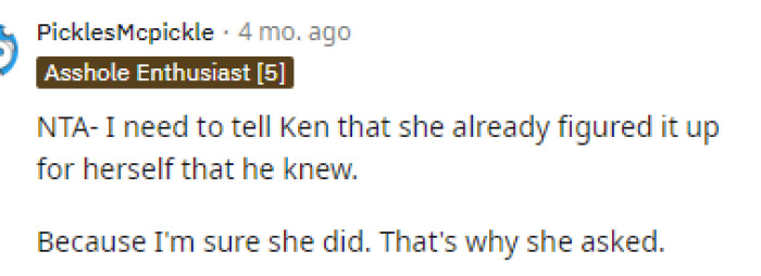 Clearly, she's just feeling this way and coming across people who act that way, so OP wasn't wrong here.